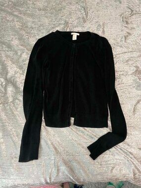H&M Black cardigan sweater